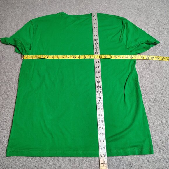 Guinness Shirt Size XL Green Harp Slainte Cotton Crewneck Short Sleeve - Picture 5 of 6